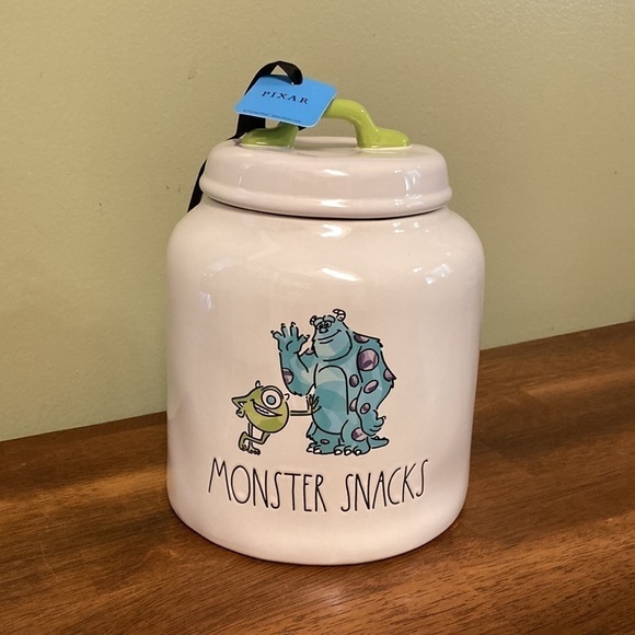 THE DISNEY COLLECTION BY RAE DUNN MONSTERS, INC. "MONSTER SNACKS COOKIE JAR - Picture 1 of 9